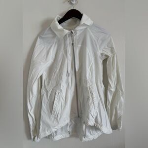 Lululemon Transition Jacket Size  4 White full zip Jacket